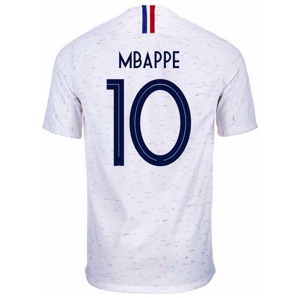 Camiseta Francia 2ª Mbappe 2018 Blanco